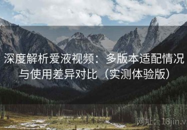 深度解析爱液视频：多版本适配情况与使用差异对比（实测体验版）