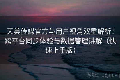 天美传媒官方与用户视角双重解析：跨平台同步体验与数据管理讲解（快速上手版）