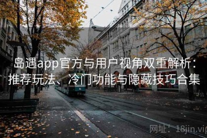 岛遇app官方与用户视角双重解析：推荐玩法、冷门功能与隐藏技巧合集