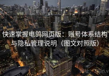 快速掌握电鸽网页版：账号体系结构与隐私管理说明（图文对照版）