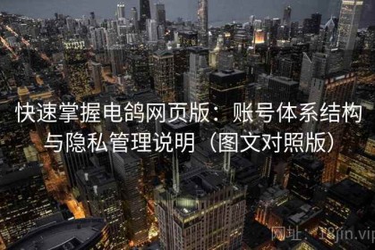 快速掌握电鸽网页版：账号体系结构与隐私管理说明（图文对照版）
