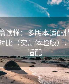趣岛一篇读懂：多版本适配情况与使用差异对比（实测体验版），版本不适配