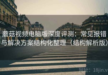 蘑菇视频电脑版深度评测：常见报错与解决方案结构化整理（结构解析版）