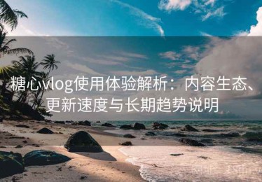 糖心vlog使用体验解析：内容生态、更新速度与长期趋势说明