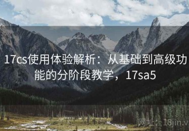 17cs使用体验解析：从基础到高级功能的分阶段教学，17sa5