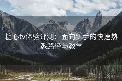 糖心tv体验评测：面向新手的快速熟悉路径与教学