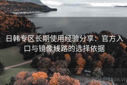 日韩专区长期使用经验分享：官方入口与镜像线路的选择依据