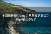 全面剖析糖心vlog：从基础到高级功能的分阶段教学