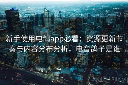 新手使用电鸽app必看：资源更新节奏与内容分布分析，电音鸽子是谁