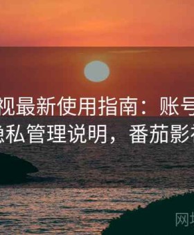 番茄影视最新使用指南：账号体系结构与隐私管理说明，番茄影视咋样