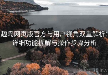 趣岛网页版官方与用户视角双重解析：详细功能拆解与操作步骤分析