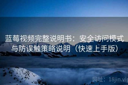 蓝莓视频完整说明书：安全访问模式与防误触策略说明（快速上手版）