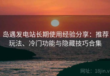岛遇发电站长期使用经验分享：推荐玩法、冷门功能与隐藏技巧合集