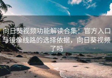 向日葵视频功能解读合集：官方入口与镜像线路的选择依据，向日葵视频了吗