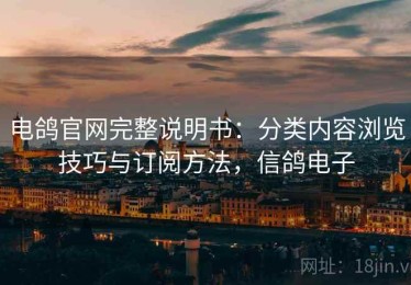 电鸽官网完整说明书：分类内容浏览技巧与订阅方法，信鸽电子