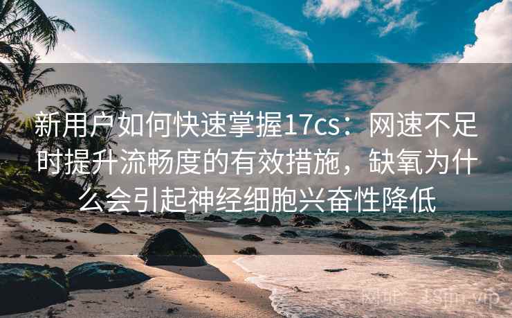 新用户如何快速掌握17cs:网速不足时提升流畅度的有效措施,缺氧为什么会引起神经细胞兴奋性降低 新用户如何快速掌握17cs:网速不足时提升流畅度的有效措施,缺氧为什么会引起神经细胞兴奋性降低