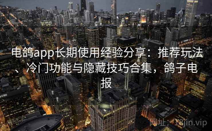 电鸽app长期使用经验分享:推荐玩法、冷门功能与隐藏技巧合集,鸽子电报 电鸽app长期使用经验分享:推荐玩法、冷门功能与隐藏技巧合集,鸽子电报