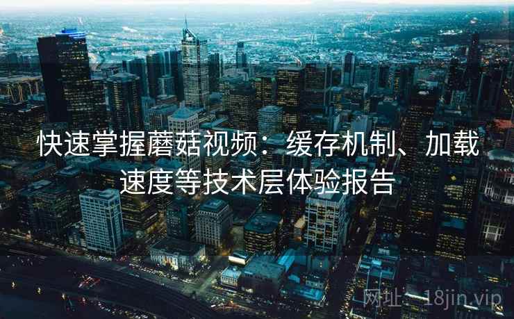 快速掌握蘑菇视频：缓存机制、加载速度等技术层体验报告