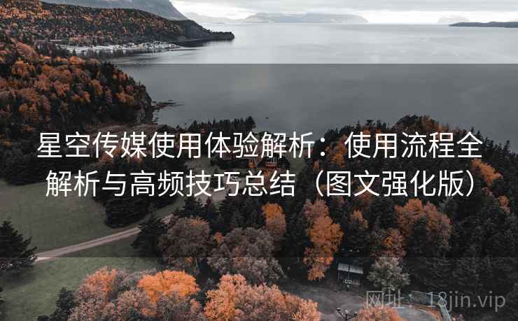 星空传媒使用体验解析：使用流程全解析与高频技巧总结（图文强化版）