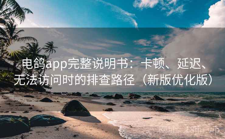 电鸽app完整说明书：卡顿、延迟、无法访问时的排查路径（新版优化版）