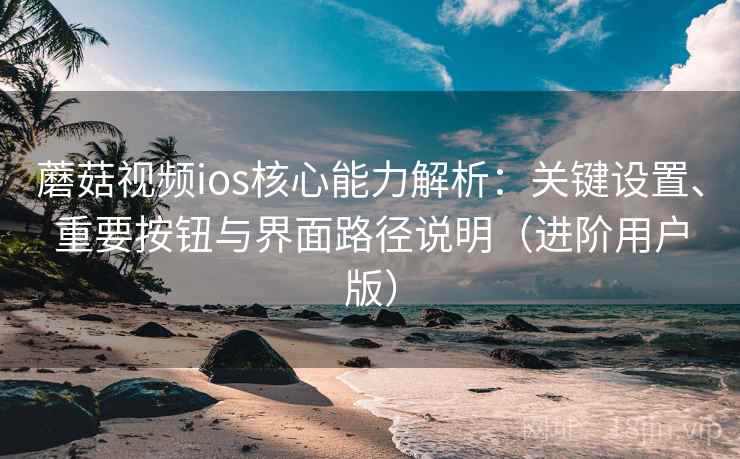 蘑菇视频ios核心能力解析：关键设置、重要按钮与界面路径说明（进阶用户版）