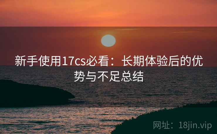 新手使用17cs必看:长期体验后的优势与不足总结 新手使用17cs必看:长期体验后的优势与不足总结