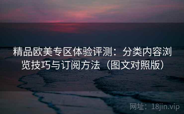 精品欧美专区体验评测:分类内容浏览技巧与订阅方法(图文对照版) 精品欧美专区体验评测:分类内容浏览技巧与订阅方法(图文对照版)